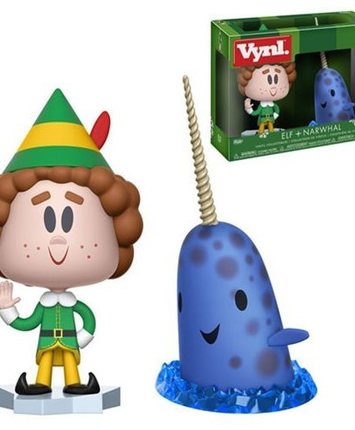 Funko Vynl: Elf Buddy & Narwhal 2-Pack - Stylized Collectible Vinyl Figures